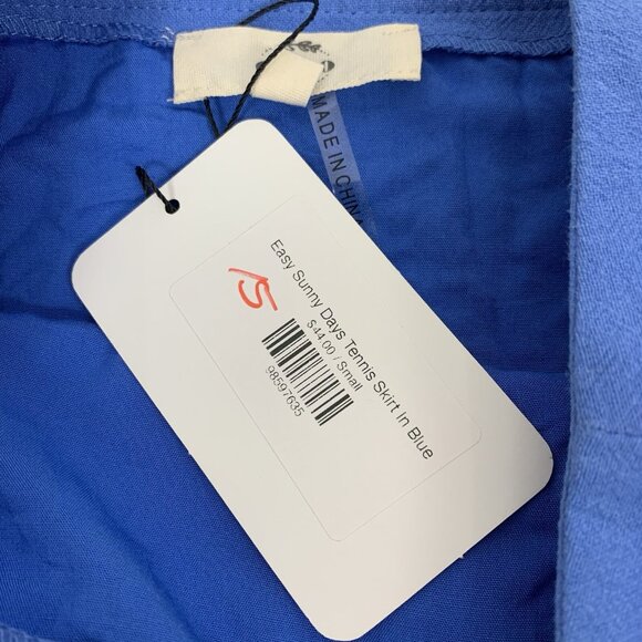 Entro Tennis Skirt Small Blue NWT Athletic Activewear Y2K Cute Retro - Picture 3 of 5